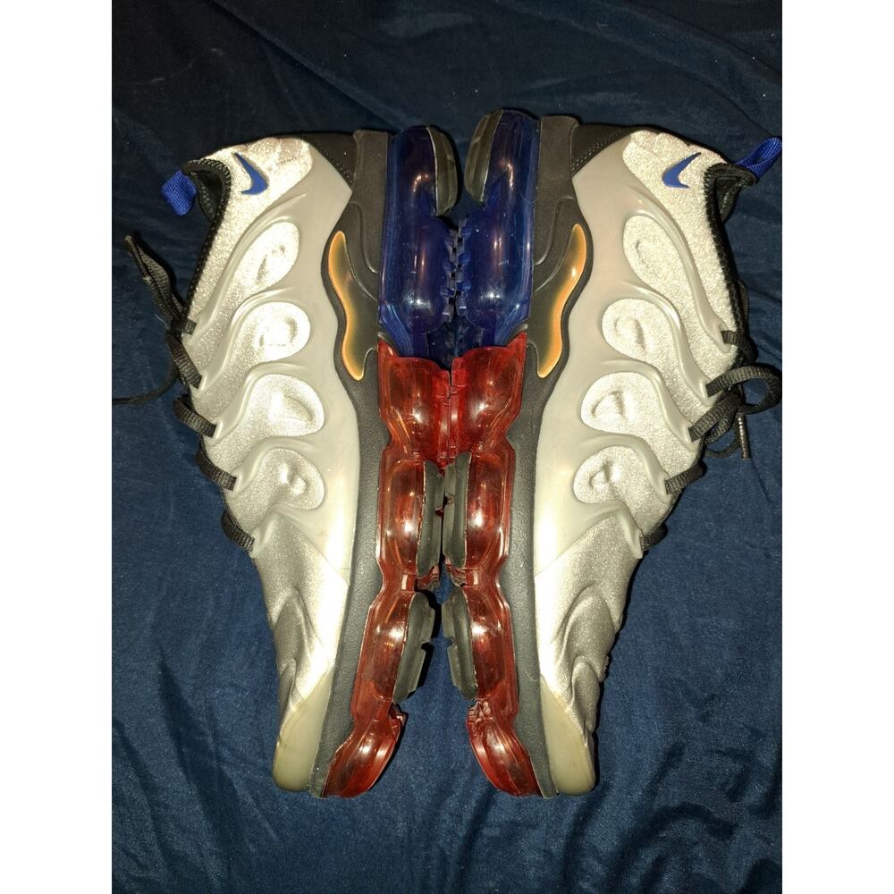 Nike Air VaporMax Plus CU9241-001 Metallic Silver Men's Athletic Sneakers - Picture 7 of 12
